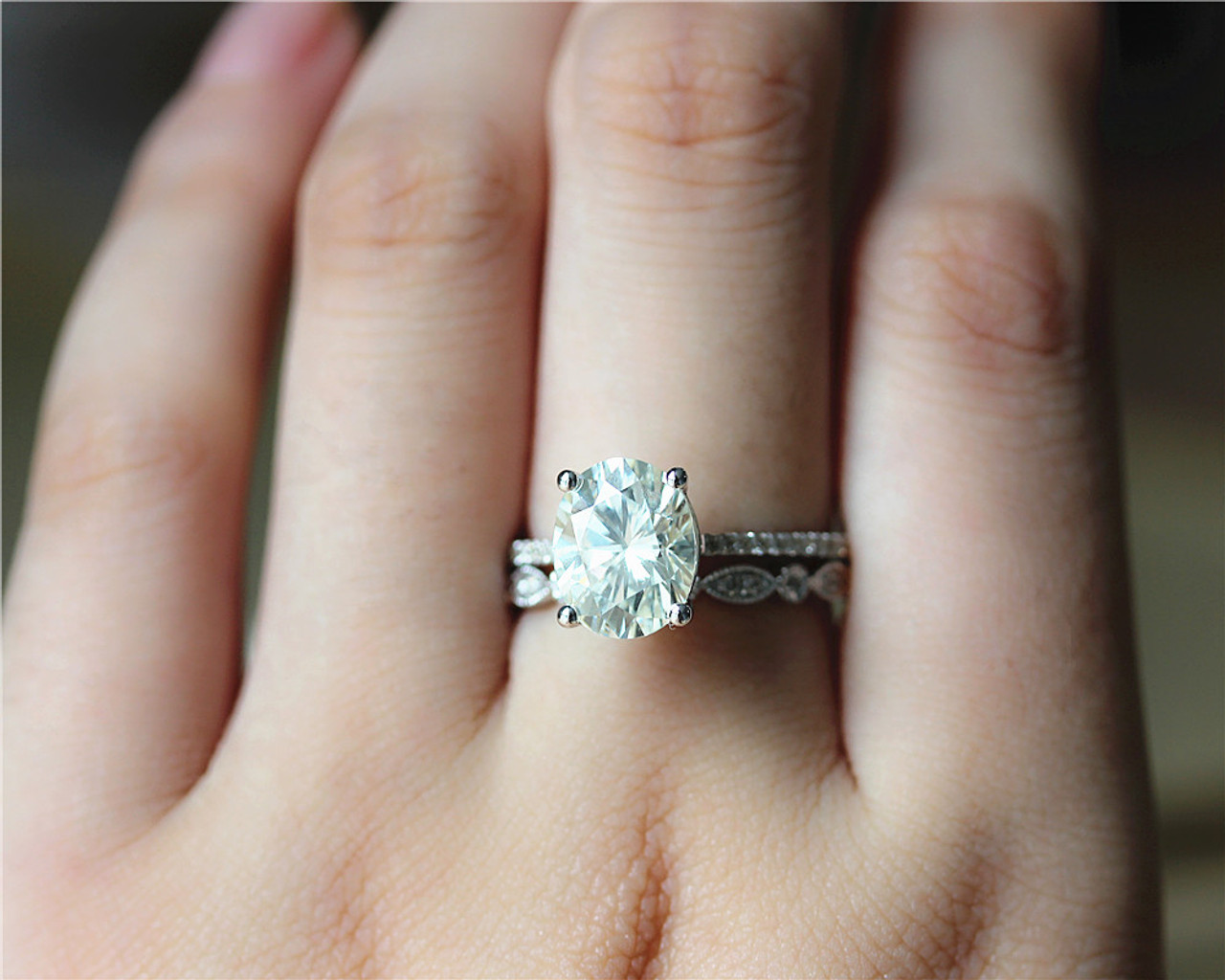 forever one moissanite engagement rings