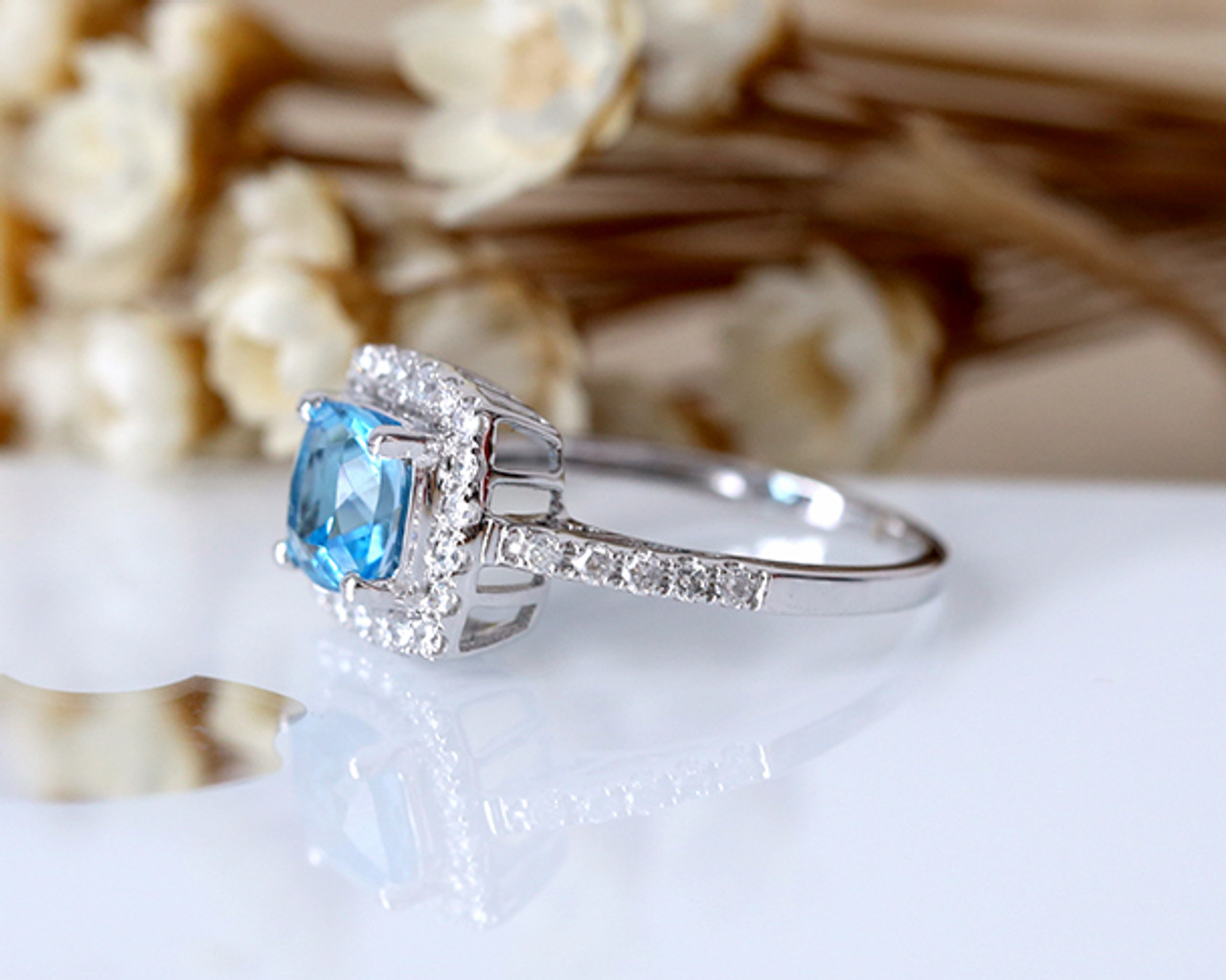 Topaz Gemstone Engagement Rings Gemstones | Diamonds Factory Australia