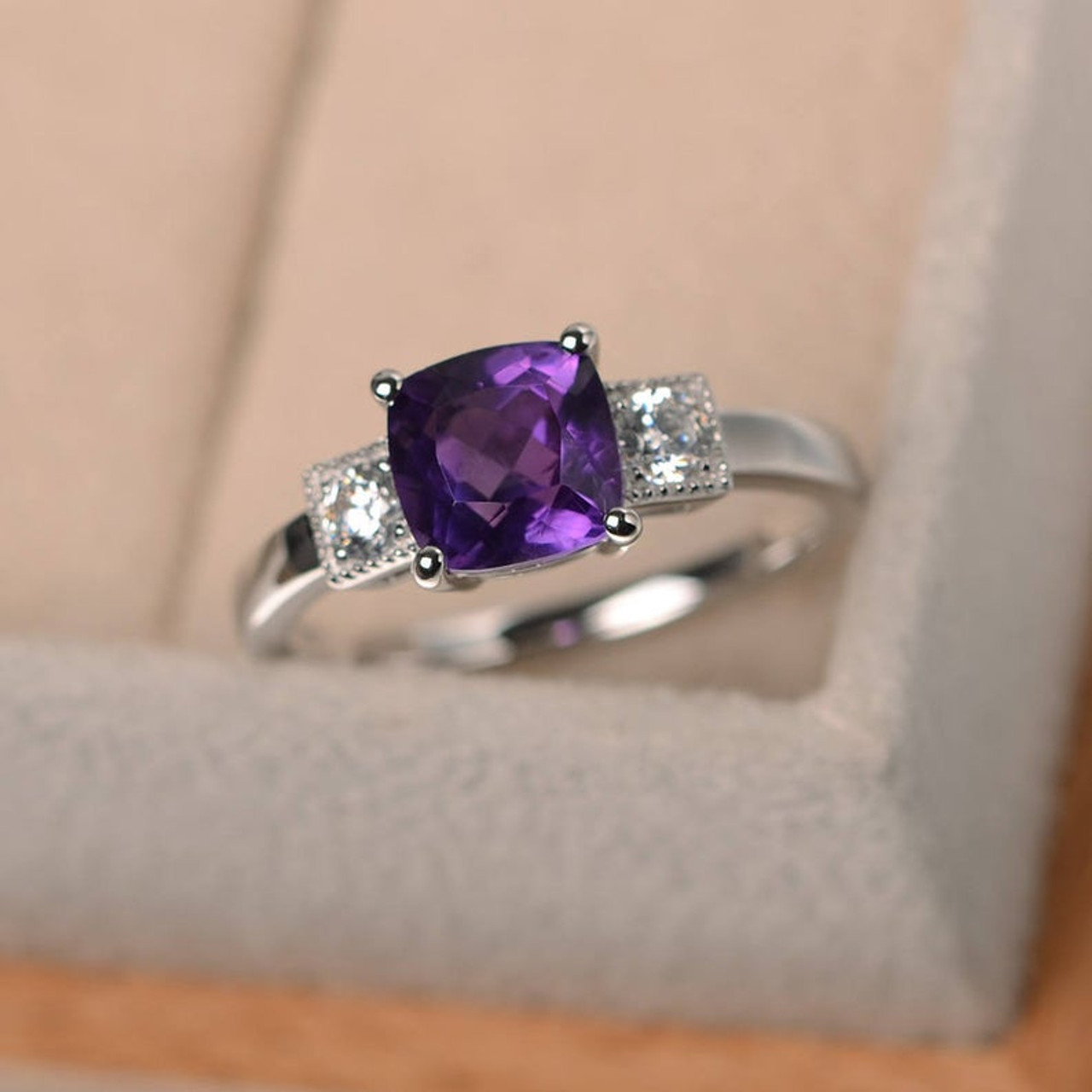 amethyst rings