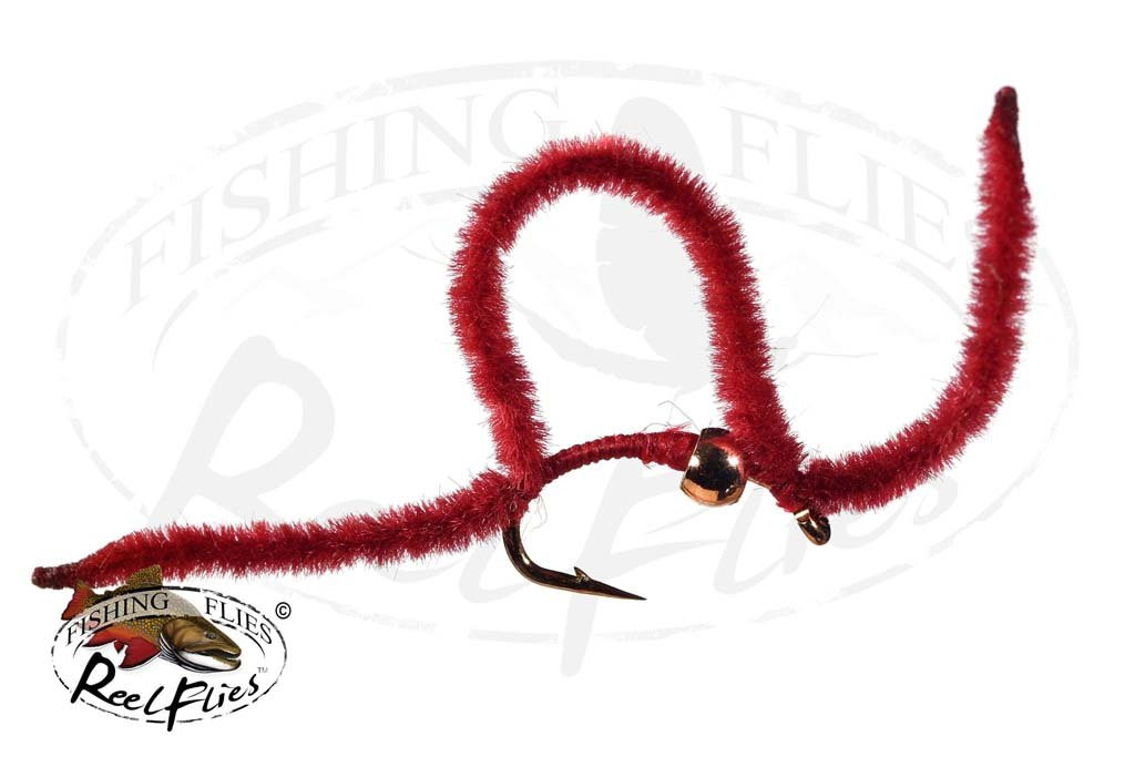 Red Worm.Fly Tying Red Worm 