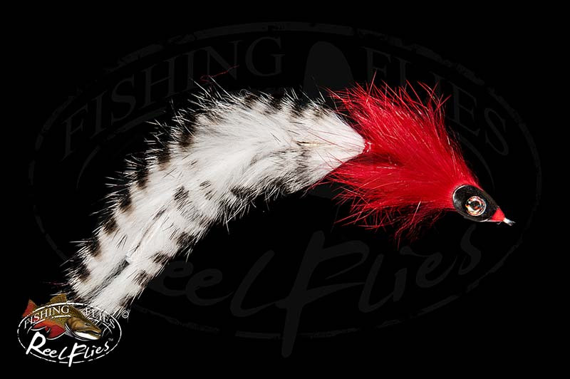 Jacks Articulated Double Bunny White Streamer Fly | ReelFlies™