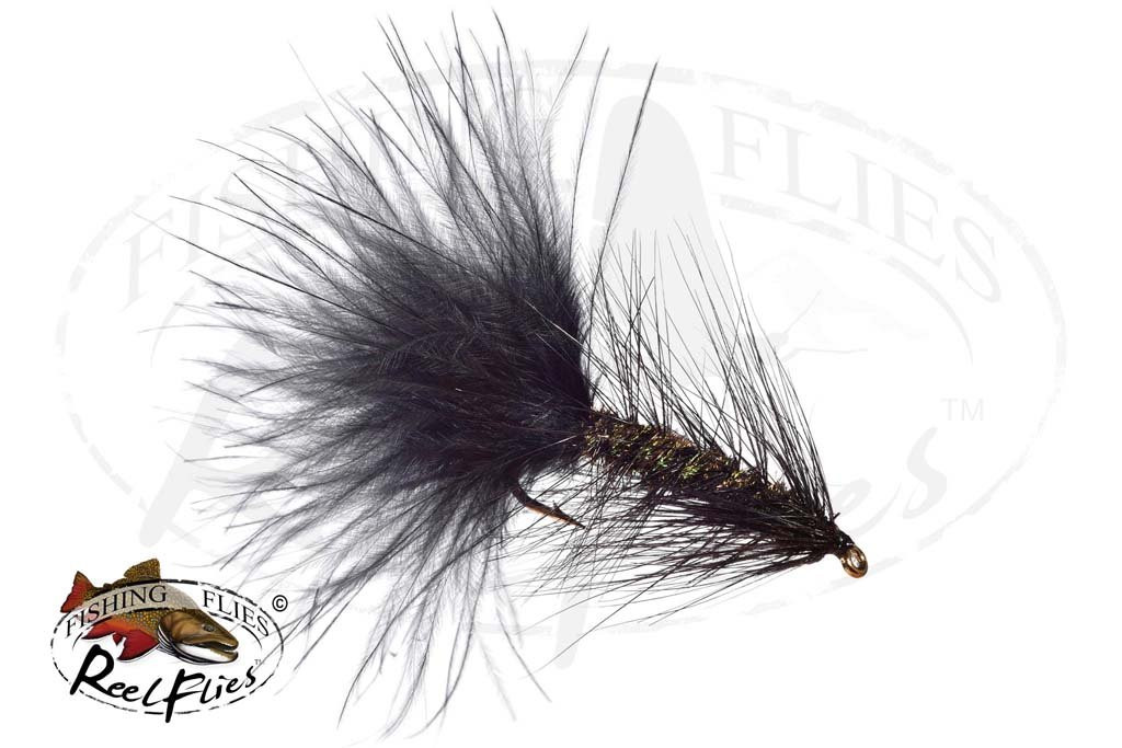 Wooly Bugger Streamer - Flash Body Peacock Green, Flys and Guides