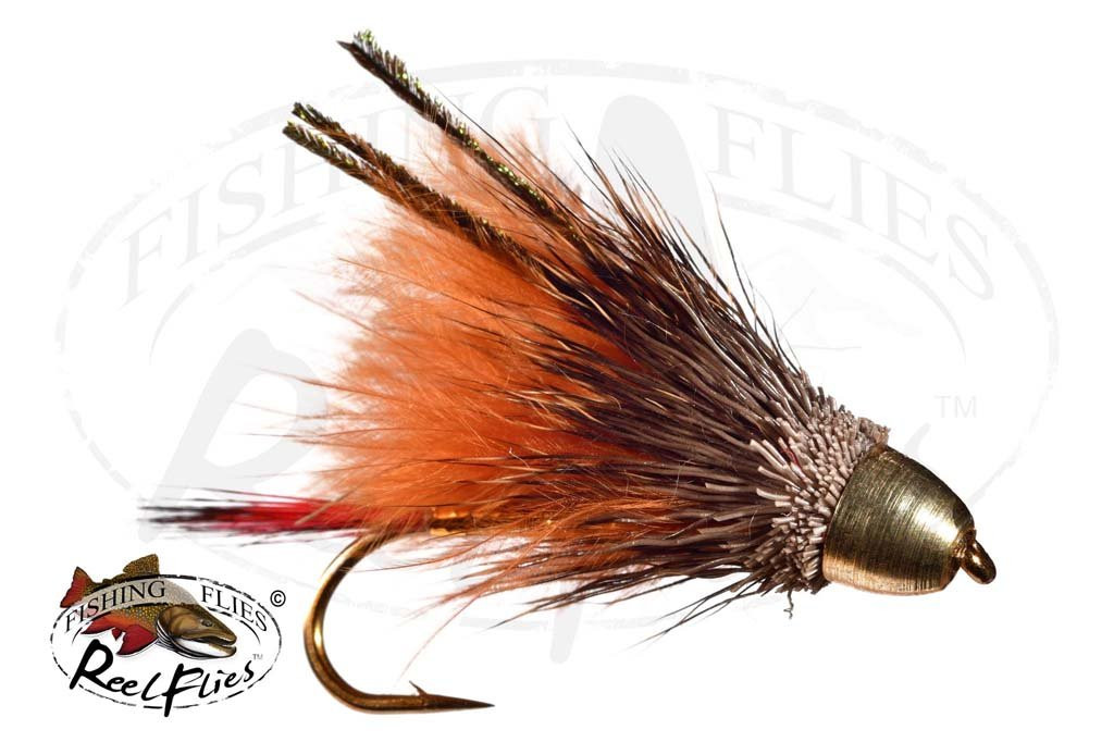 ルアー・フライ Coatac MARABOU MADDLER MADE IN ENGLAND Conehead Muddler Minnow Marabou Brown