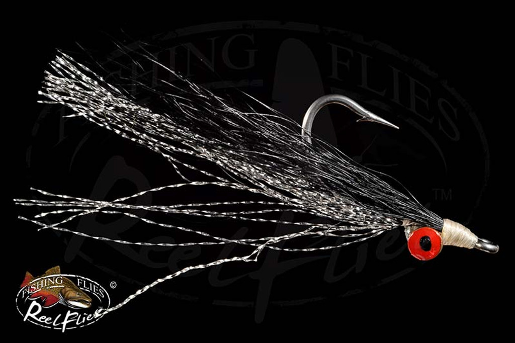 Clouser Minnow Black & Silver