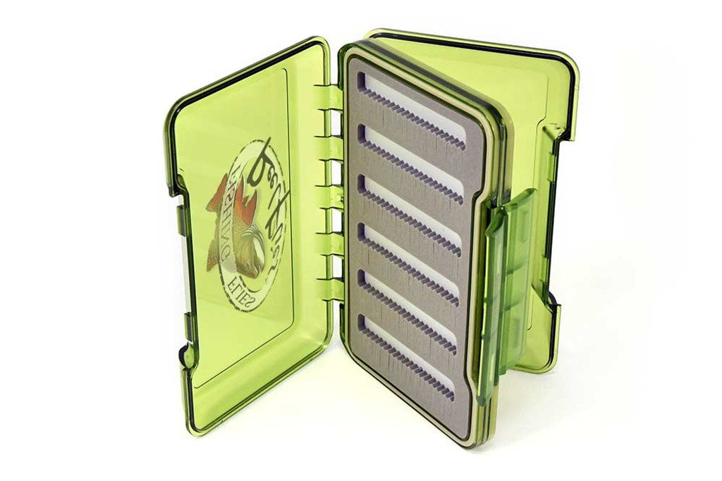 reelflies olive transparent fly box