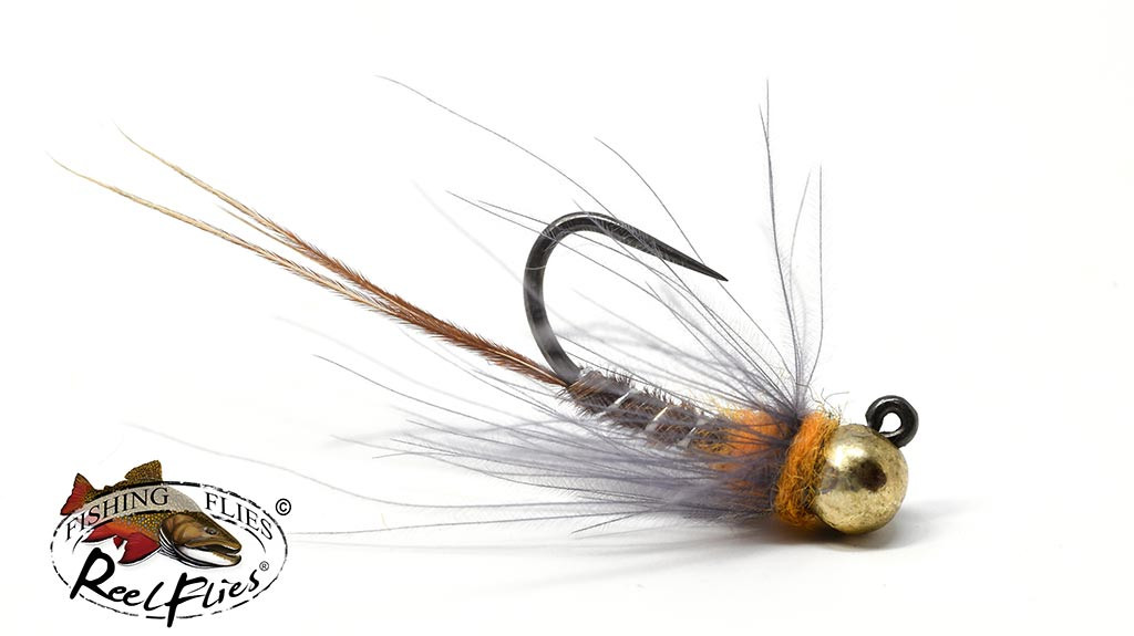 Pheasant Tail Nymph fishing flies Stock Photo - Alamy