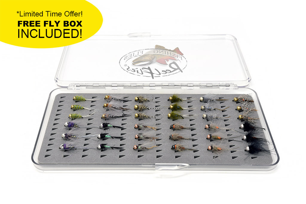 36 Euro Nymph Fly Assortment