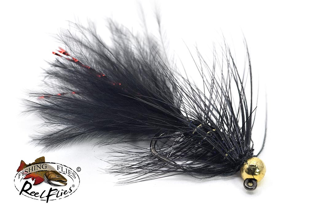 Tungsten Jig Head Woolly Bugger - Olive & Brown