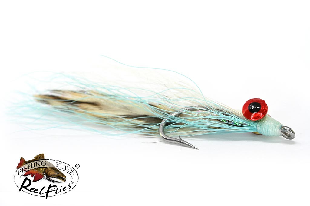 Grizzly Clouser Blue and White