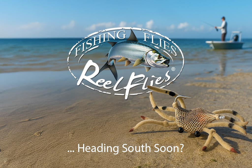 Flexo Crab Fly – Natural Tan | Tungsten Dumbbell | ReelFlies