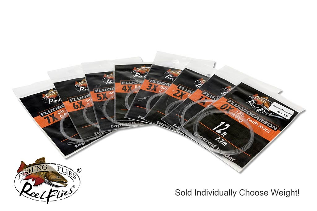 ReelFlies® 12ft Mono Tapered Leader – Premium Nylon Fly Leader