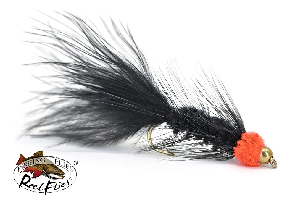 BH Egg Sucking Leech black with orange collar