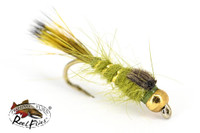 Beadhead Hare's Ear Gold Ribbed Olive