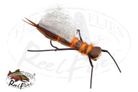 Brown Tan Foam Salmon Fly