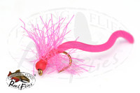 Hairy Squirmy Worm Pink