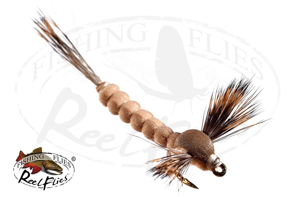 Extended Body Brown Tan Mayfly
