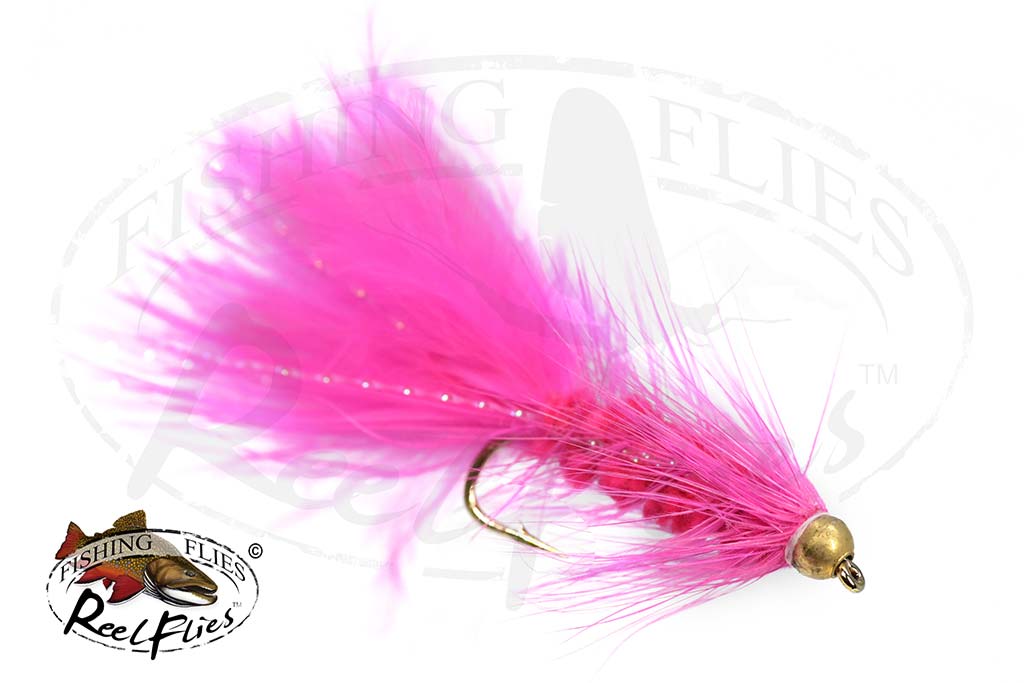 Wooly Bomba しなるビーター [もふもふピンク] 新品直輸入1本 残4 Beadhead Woolly Bugger Pink