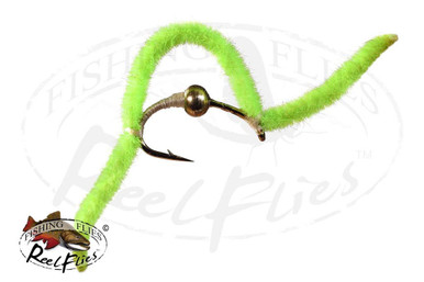 Beadhead San Juan Worm Chartreuse