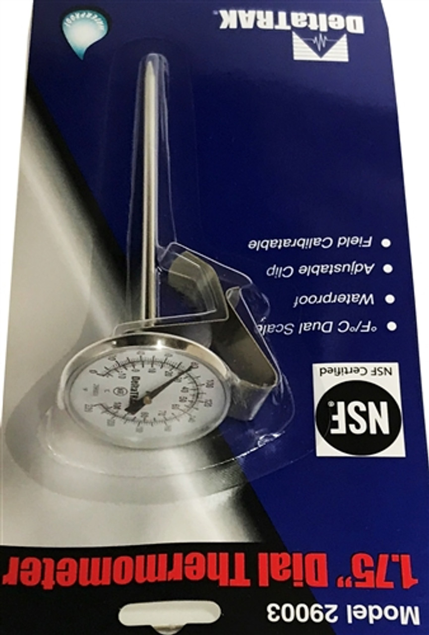 DeltaTrak FlashCheck® 11063 Jumbo Display Auto-Cal Needle Probe Thermometer