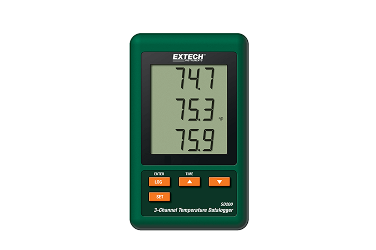 Extech SD200: 3-Channel Temperature Datalogger