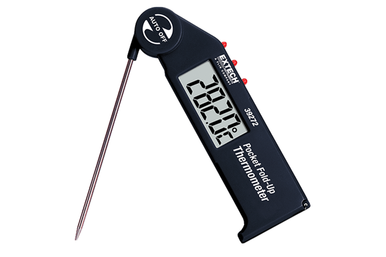 Extech 39272 Pocket Fold up Thermometer with Adjustable Probe  InspectorTools