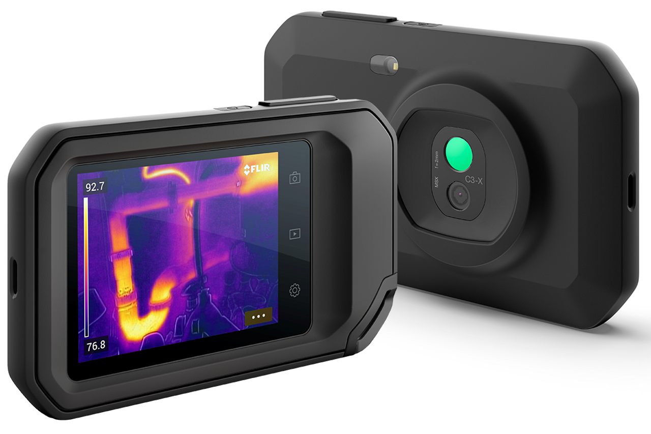 FLIR C3-X Compact Thermal Camera w/MSX and WiFi/Cloud Connectivity 128 x 96 Resolution/9Hz - 90501-0201