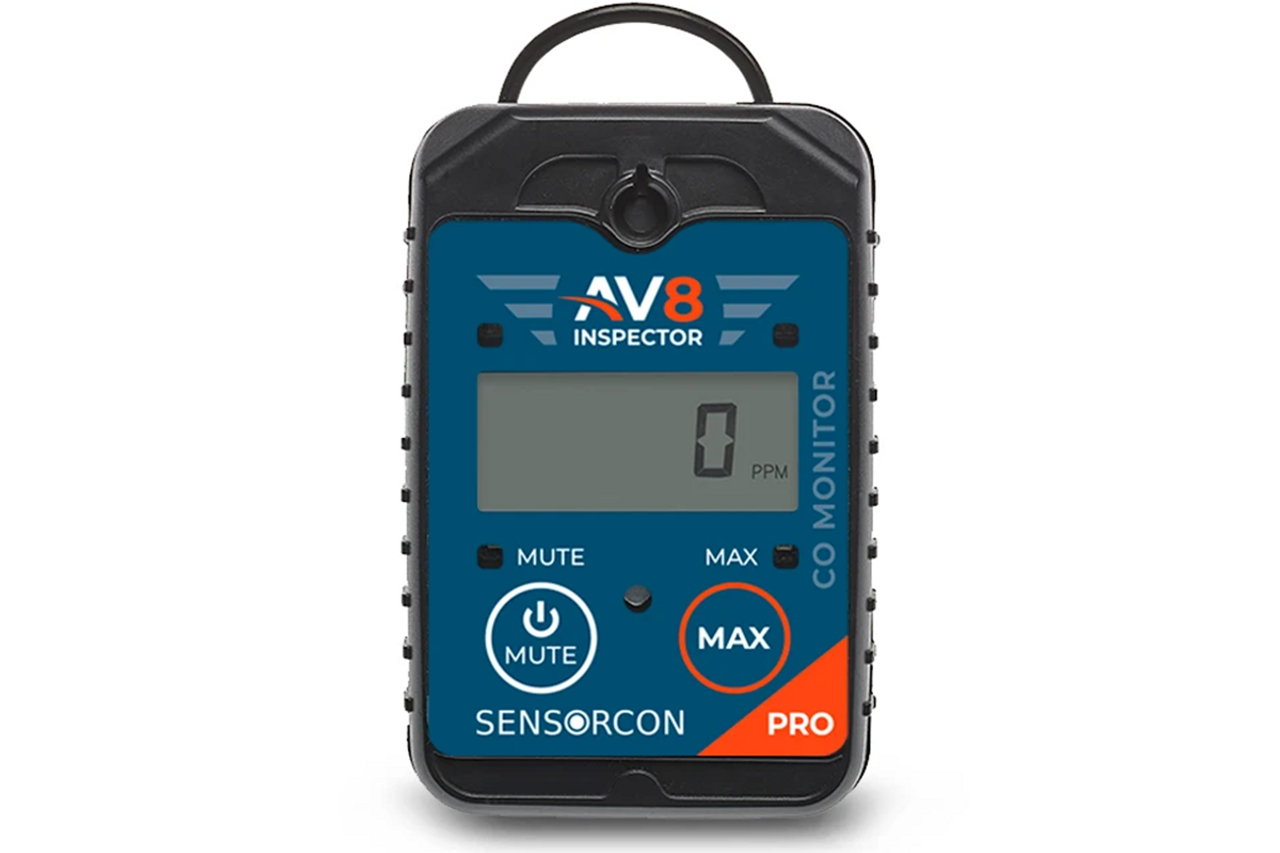 Sensorcon AV8 Inspector Pro Carbon Monoxide Monitor for Aviation - AV8-CO-03