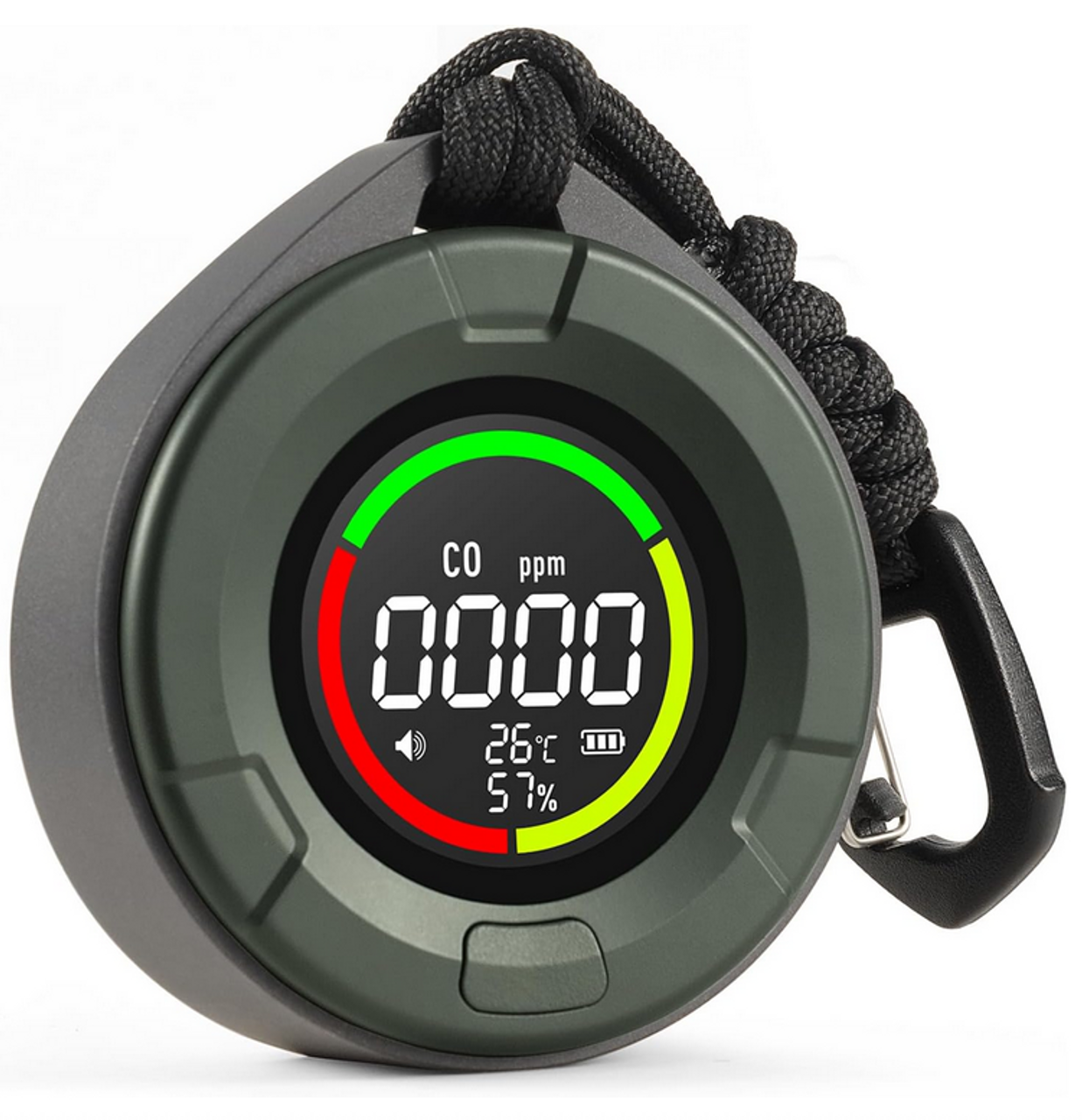 TECHPRO Portable CO Alarm with Visual and Audible Alerts