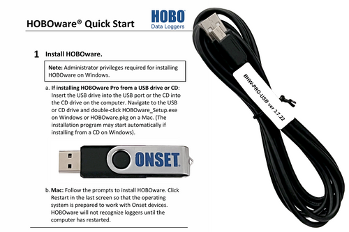 Onset HOBOware PRO v.3.x for PC & Mac - BHW-PRO-USB - Clearance
