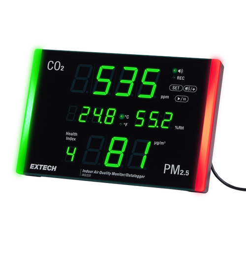 Indoor Air Quality Monitor and Datalogger with PM2.5 Extech IAQ320 Indoor Air Quality Monitor and Datalogger with PM2.5 Extech IAQ320