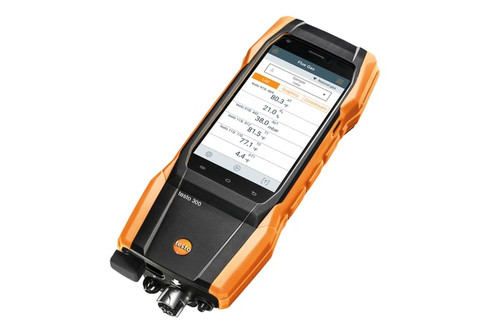 Next-Gen testo 300 Pro - Commercial Combustion Analyzer Kit (w/ O2 and CO 0-4,000, NO Sensor can be retrofitted) with Hard case and testo Bluetooth Connector