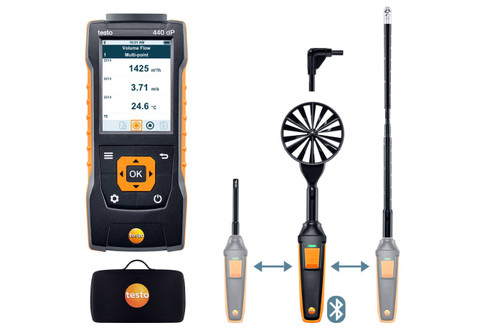 testo 440 dP - Air flow ComboKit 2 with Bluetooth and delta P testo 440 dP - Air flow ComboKit 2 with Bluetooth and delta P