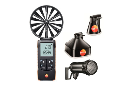 testo 417 kit 2 - Vane anemometer with measuring funnels and flow straightener