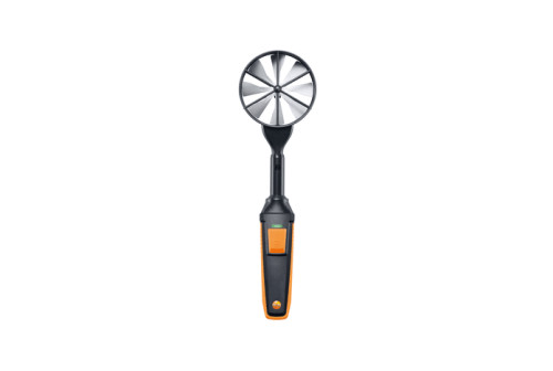 High-precision vane probe (Ø 100 mm, digital) - with Bluetooth® including temperature sensor High-precision vane probe (Ø 100 mm, digital) - with Bluetooth® including temperature sensor