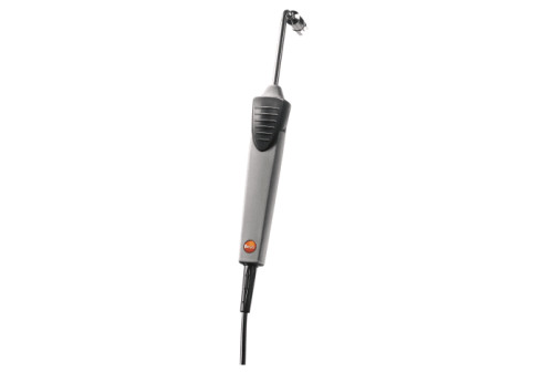 Fast-action surface probe with spring thermocouple for uneve...