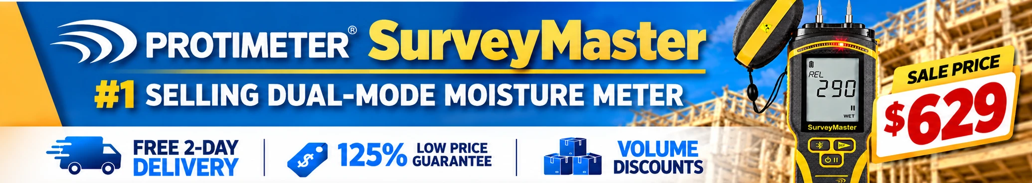 Protimeter SurveyMaster Dual-Mode Moisture Meter - $629 Sale Price