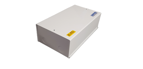 230V AC to 1 x 4A 24V AC Power supply in a mild steel enclosure