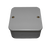 Single-gang 75mm x 75mm x 45mm 6-Way security junction box with lid and tamper switch