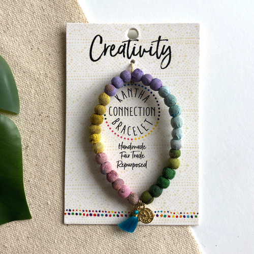 Creativity  Recycled Kantha Bracelet Creativity  Recycled Kantha Bracelet