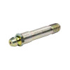 Grease Fitting, Zerk, Straight, Long, 1/4-28 in Thread, Steel, Cadmium,