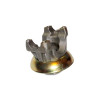 Pinion Yoke, 10 Spline, Steel, Natural, 1310 U-Joint, DMI / Tiger Quick Change Rear Ends