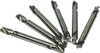 Drill Bit, Double End, 3/16 in OD, Steel, Set of 6
