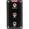 Switch Panel, Extreme, Dash Mount, 2.5 x 4.625 in, 2 Toggles / 1 Momentary Toggle, Black