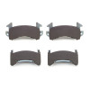 Brake Pads, High Temperature Racing Pads, BP-28 Compound, Medium-High Friction, High Temperature, 13.2 mm Thick, D154, GM Metric, Set of 4
