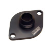 Water Neck, Straight, 20 AN Male, Bolt-On, O-Ring Seal, Aluminum, Black Anodized, Chevy V6 / V8