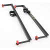 Radiator Bracket, Adjustable, Clamp-On, Aluminum / Steel, Black Powder Coat, Universal