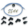 Spark Plug Wire Repair Kit, Blue Max, Coil Wire, Spiral Core, 8 mm, Unsleeved, Blue, HEI / Socket Style Terminals, 36 in Long, Cut-To-Fit, Kit