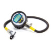 Tire Pressure Gauge, 0-60 psi, Digital, 2-1/2 in Diameter, Black Face, 1/10 lb Increments