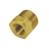 Fitting, Bushing, 1/8 in NPT Female to 3/8 in NPT Male, Brass, Natural