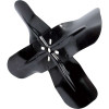 Mechanical Cooling Fan, 18 in Fan, 4 Blade, 5/8 in Pilot, Universal Bolt Pattern, Steel, Black Paint